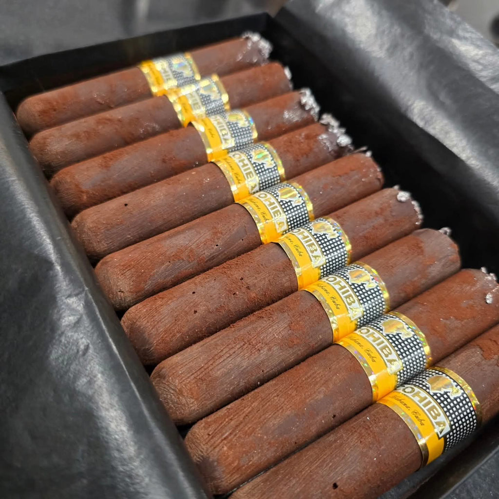 Chocolate cigars filled with silky ganache - Box of 8
